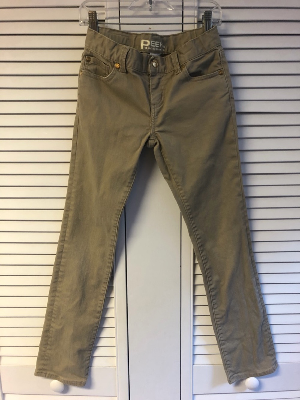 Peek girls size 10 Juniors Khaki Skinny Jeans